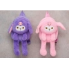 Peluş Işıklı Oynar Kulaklı Kuromi Sırt Çantası