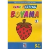 3E Grup - Renkli Eğitici Boyama 2 (+3 Yaş) - Nurdan Yayınları