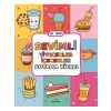 3E Grup - Sevimli Yiyecekler İçecekler Boyama Kitabı - Yeti Kitap
