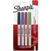 3E Grup - Sharpie Permanent Marker Klasik Renkler Ultra Fine 4lü 1985879-2084856