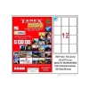 3E Grup - Tanex 63.5x72 Laser Etiket 100lü Tw-2012