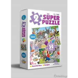 3E Grup - 2 Süper Puzzle - Nasrettin Hoca - Keloğlan - 0-6 Yaş Yayınları