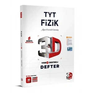 3E Grup - 3d Yay.- Tyt Fizik Video Destekli Defter 2324