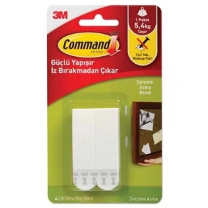 3E Grup - 3m Command Cırt Cırt Bant Orta Boy 4 Lü 17201-4