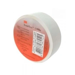 3E Grup - 3m Elektrik Bandı 19 Mmx9.15 Metre 1300e Beyaz Bant