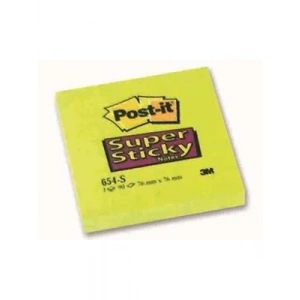 3E Grup - 3m Post-it 76x76 Mm Yapışkanlı Not Kağıdı 90 Yp Sarı 654-s