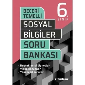 3E Grup - 6.sınıf Beceri Temelli Sosyal Bilgiler Soru Bankası-tudem Yayınları