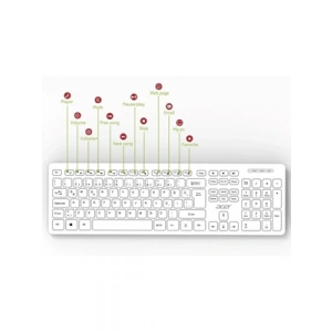 3E Grup - Acer Oak920 Kablolu Sessiz Tuşlu Q Klavye