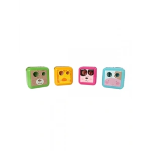 3E Grup - Adel Cubies Animals Çift Delikli Kalemtraş 2260000023