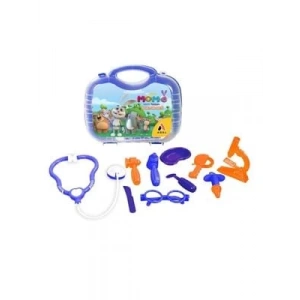 3E Grup - Adel Trt Çocuk Akıllı Tavşan Momo Doktor Seti Çantası 10 Parça 2013000489000