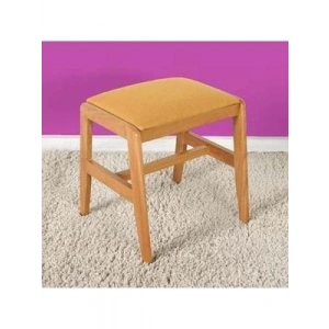 3E Grup - Adore Mst-010-ms-1 Fit Çok Amaçlı Ahşap Tabure Açık Turuncu Kumaş