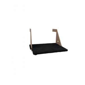 3E Grup - Ahşap Kalorifer Peteği Kedi Radyatör Yatağı 30 cm x 43 cm Siyah (15 kg)