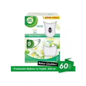 3E Grup - Airwick Oda Sprey Freshmatıc 1 Yedek+makine Bahar Çiçekleri