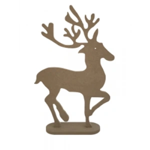 3E Grup - Aka Ahşap 18x28x4 Dekoratif Obje Geyik Do 31