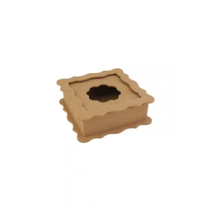 3E Grup - Aka Ahşap 20.5x20.5x8 Erbil Peçetelik Pçt 03