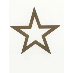 3E Grup - Aka Ahşap 22x22 Dekoratif Obje Yıldız Do36