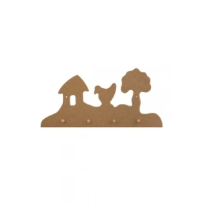 3E Grup - Aka Ahşap Çocuk Askılığı As01