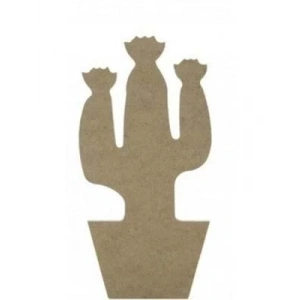 3E Grup - Aka Ahşap Dekoratif Obje Kaktüs Do10