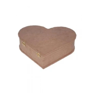 3E Grup - Aka Ahşap Kalp Kutu Küçük Boy Kt07