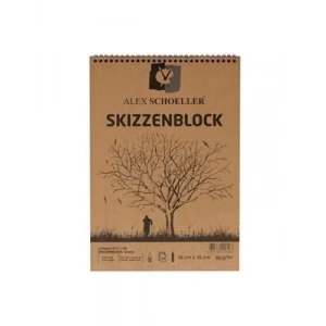 3E Grup - Alex Schoeller 25x35 Cm 90 Gr 30yp Kraft Çizim Bloğu(skizzenblock) Alx-1168