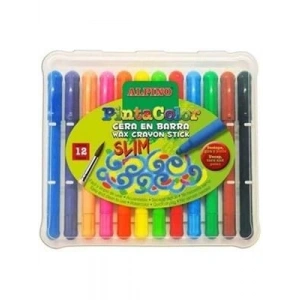 3E Grup - Alpino Pintacolor Slim Çevirmeli Mum Boya 12 Renk Px000112