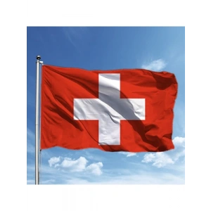 3E Grup - Alsancak 50x75 Raşel Yabancı Devlet Bayrağı İsviçre