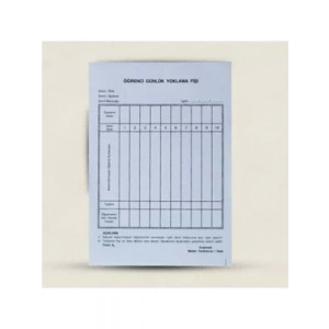 3E Grup - Altınyıldız 12 Ders Öğrenci Yoklama Kağıdı