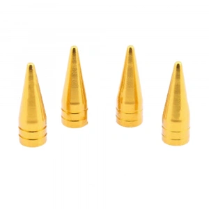 Alüminyum Sivri Sibop Kapağı Altın Sarı 4lü 32mm