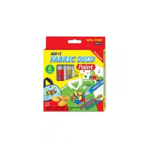 3E Grup - Amos Sabit Kumaş Boyası 6 Renk Pastel Tipi