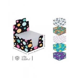 3E Grup - Ark 8x8 Küp Not Kağıdı Karton Kutu 820