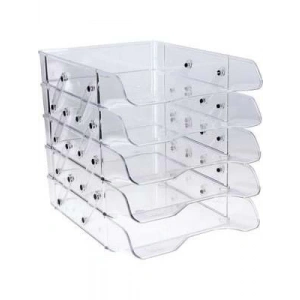 3E Grup - Ark Hareketli Şeffaf 5li Evrak Rafı 2085