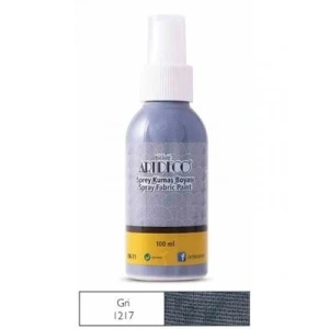 3E Grup - Artdeco 100 Ml Sprey Kumaş Boyası 1217 Gri
