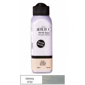 3E Grup - Artdeco 140 Ml Akrilik Boya Gümüş 71r-3722