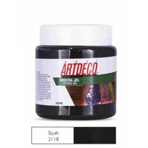 3E Grup - Artdeco 220 Ml Kristal Jel Ahşap Boya Siyah 2118