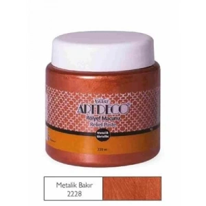 3E Grup - Artdeco 220 Ml Metalik Rölyef Macunu Bakır 2228