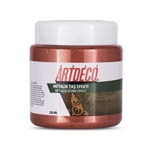 3E Grup - Artdeco 220 Ml Taş Efekti Rölyef Pasta Metalik Bakır 2028