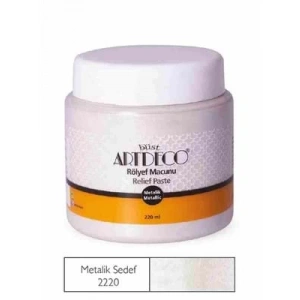 3E Grup - Artdeco 2220 Simli Rölyef Macunu Sedef 220 Ml