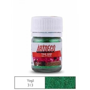 3E Grup - Artdeco 25 Gr Glitter Toz Sim Yeşil 313