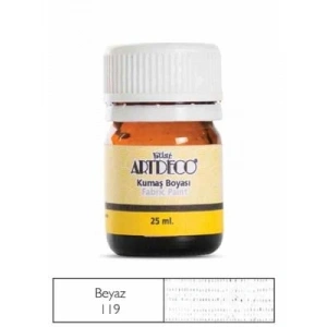 3E Grup - Artdeco 25 Ml Kumaş Boyası Beyaz 10a-119