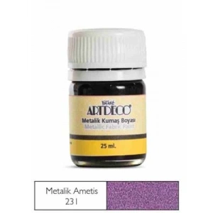 3E Grup - Artdeco 25 Ml Metalik Kumaş Boyası Amethiyste 11a-231