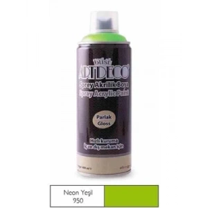 3E Grup - Artdeco 400 Ml Sprey Boya Neon Yeşil 400-950