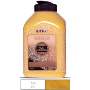 3E Grup - Artdeco 500 Ml Multisurface Metalik Akrilik Boya Gold G71l-501