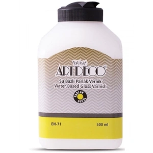 3E Grup - Artdeco 500 Ml Su Bazlı Parlak Vernik Y-073l-01