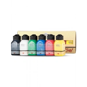 3E Grup - Artdeco 75 Ml X 6 Renk Akrilik Boya Temel Renkler Lv-y-070ı-as1