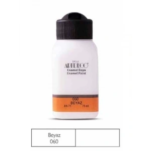 3E Grup - Artdeco Enamel 75 Ml Cam ve Seramik Boyası Beyaz 130 I-060