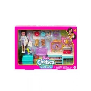 3E Grup - Barbie Chelsea Meslekleri Öğreniyor Veteriner Oyun Seti Hgt12