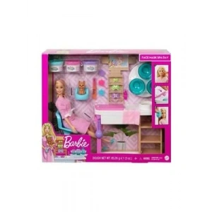 3E Grup - Barbie Wellness Yüz Bakımı Yapıyor Oyun Seti Gjr84