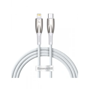 3E Grup - Baseus Glimmer Series 1 Metre 20w Type-c To Lightning Kablo Beyaz