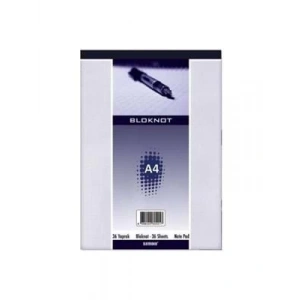 3E Grup - Bayındır A4 Karton Kapak Bloknot Çizgili 36 Yp