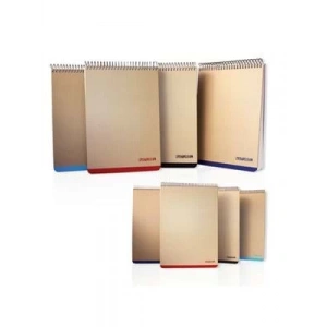 3E Grup - Bayındır Nature A4 Sert Kapak Üstten Spiralli Defter Çizgili 100 Yp Bns080